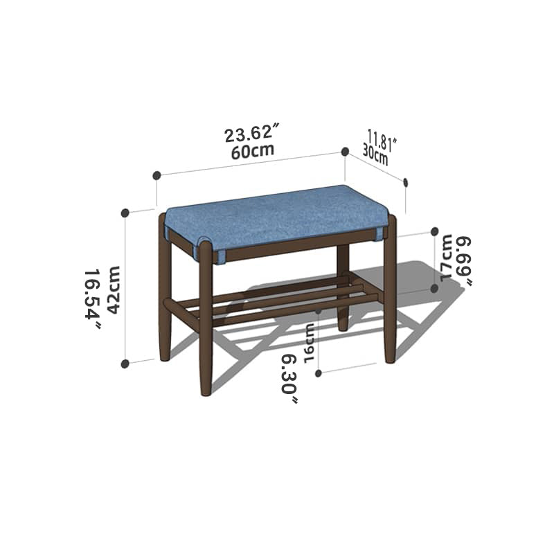 Handcrafted Green Stool in Natural Wood with Cotton Linen Upholstery - Multiple Color Options Available hykmq-744