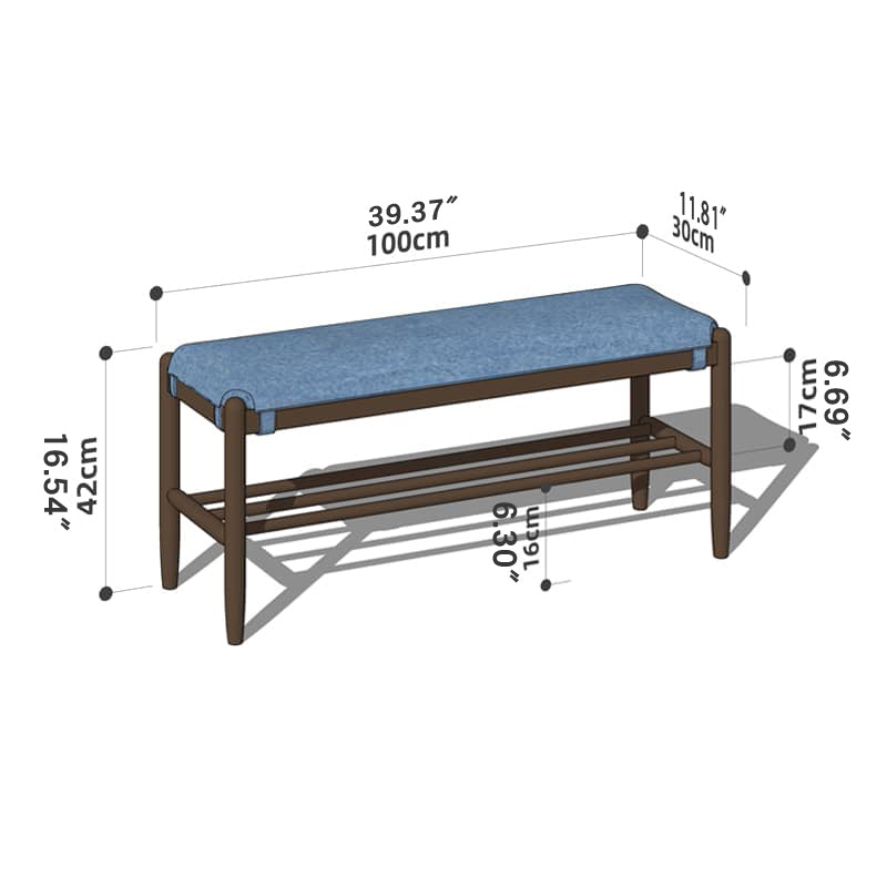 Handcrafted Green Stool in Natural Wood with Cotton Linen Upholstery - Multiple Color Options Available hykmq-744