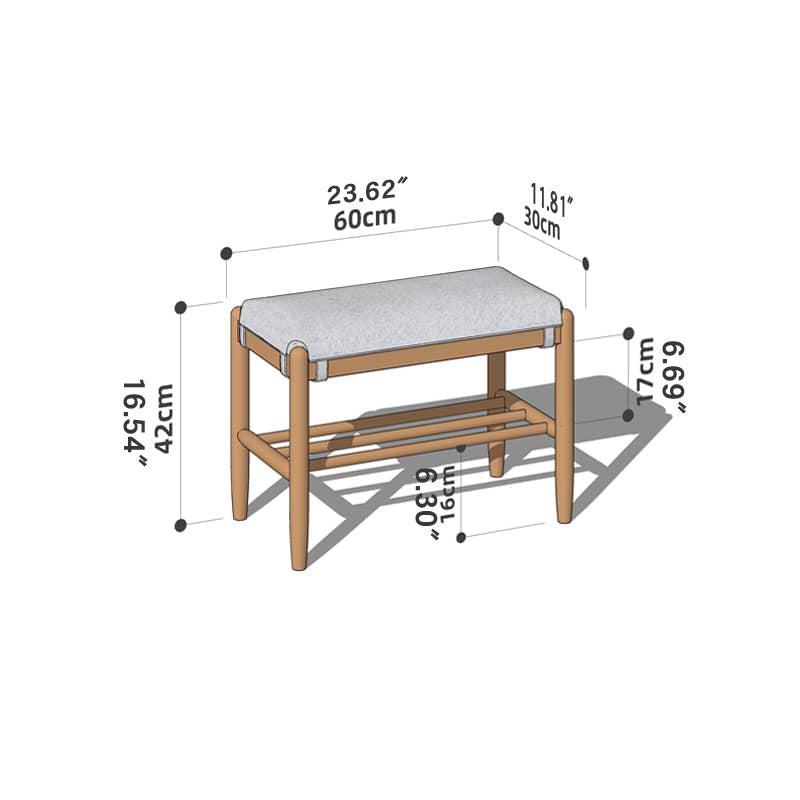 Handcrafted Green Stool in Natural Wood with Cotton Linen Upholstery - Multiple Color Options Available hykmq-744