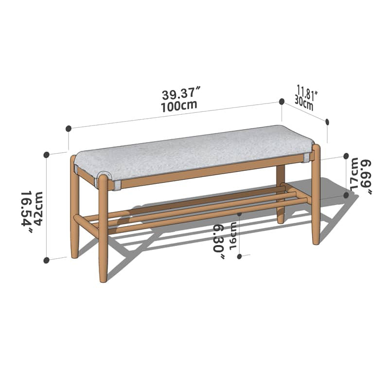 Handcrafted Green Stool in Natural Wood with Cotton Linen Upholstery - Multiple Color Options Available hykmq-744