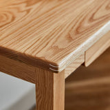 Elegant Red Oak Natural Wood Desk - Timeless Beauty for Your Home! hykmq-748