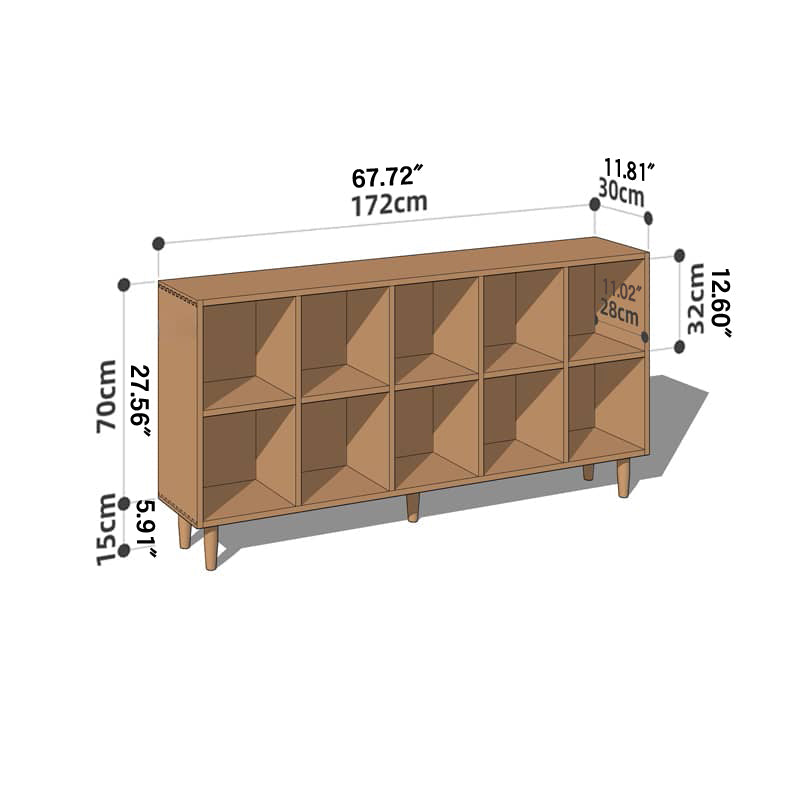 Stunning Cherry Wood Cabinet - Premium Natural Wood Finish with Durable Plywood Base hykmq-759