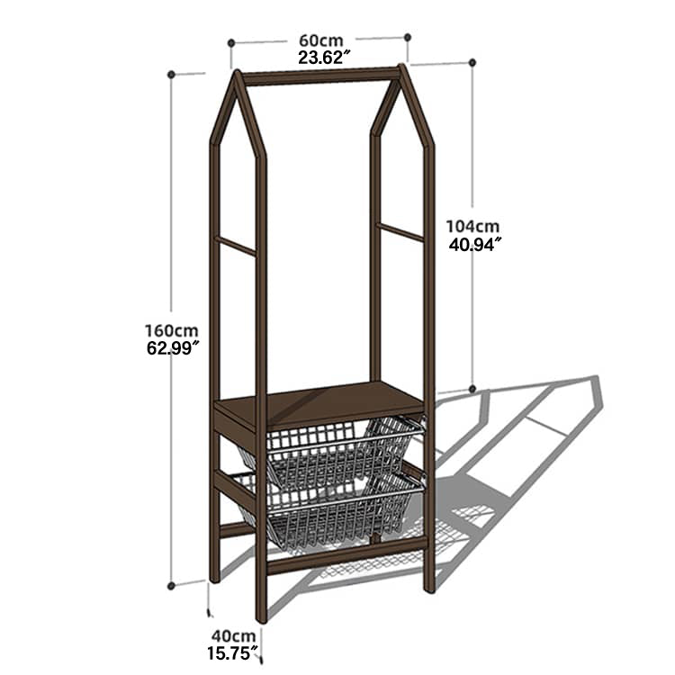 Luxurious Natural Cherry Wood & Metal Coat Hanger with Elegant Rattan and Nylon Options hykmq-765