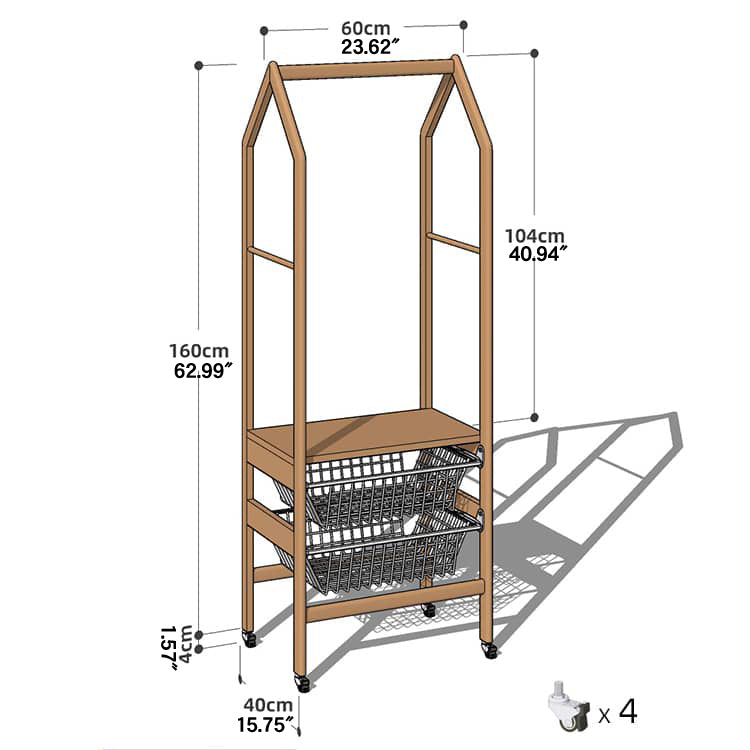 Luxurious Natural Cherry Wood & Metal Coat Hanger with Elegant Rattan and Nylon Options hykmq-765