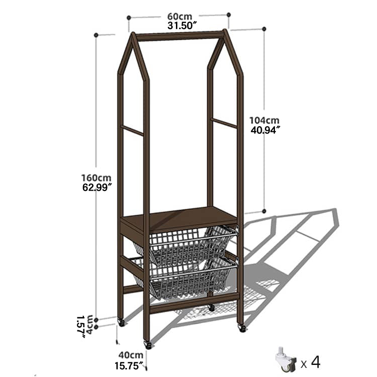 Luxurious Natural Cherry Wood & Metal Coat Hanger with Elegant Rattan and Nylon Options hykmq-765