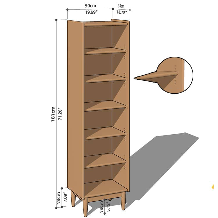 Elegant Cherry Wood & Plywood Cabinet with Copper Accents and Glass Doors hykmq-767