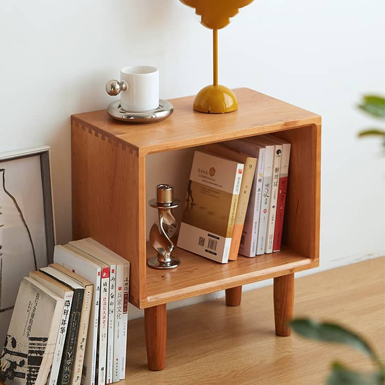 Elegant Nightstand - Natural Wood Finish in Brown, Red Oak, Cherry, and Black Walnut hykmq-777