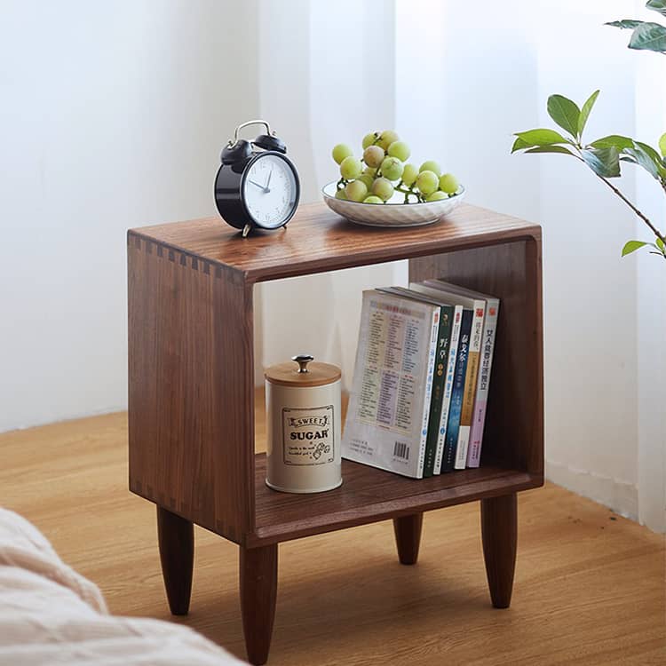 Elegant Nightstand - Natural Wood Finish in Brown, Red Oak, Cherry, and Black Walnut hykmq-777