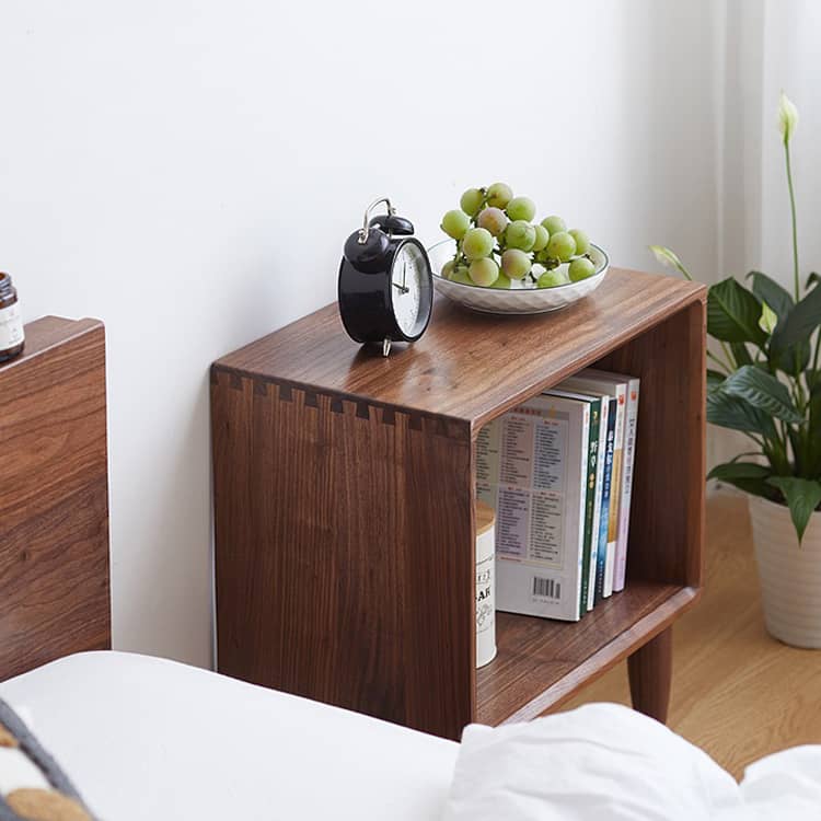 Elegant Nightstand - Natural Wood Finish in Brown, Red Oak, Cherry, and Black Walnut hykmq-777