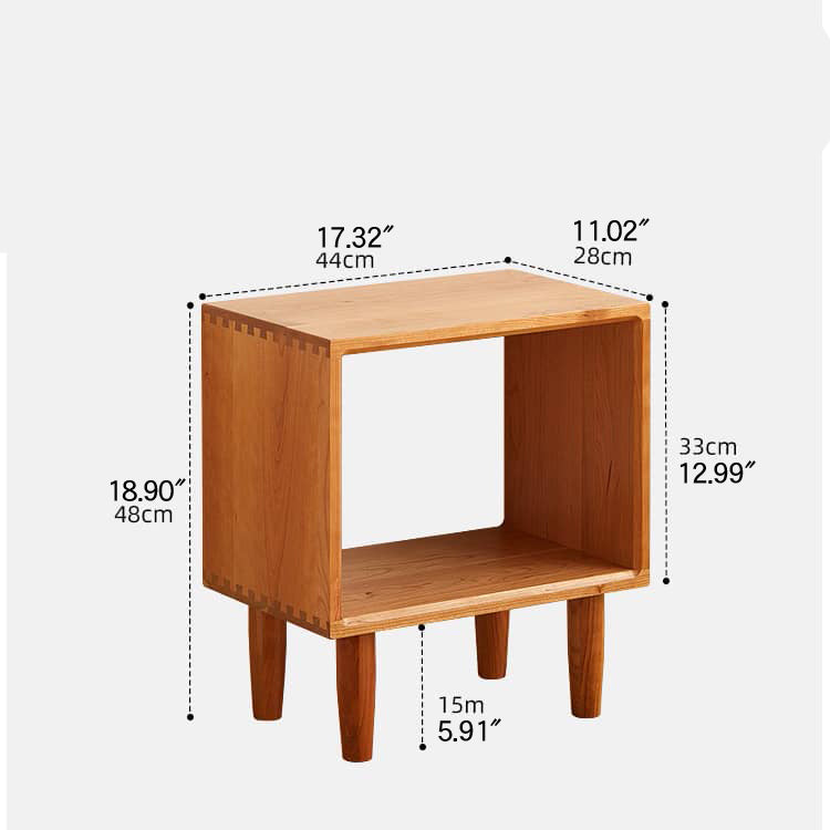 Elegant Nightstand - Natural Wood Finish in Brown, Red Oak, Cherry, and Black Walnut hykmq-777