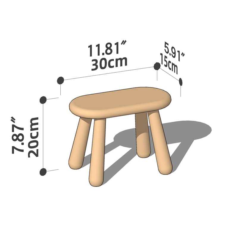 Elegant Handmade Stool in Rich Wood Colors: Red Oak, Cherry, Black Walnut hykmq-781