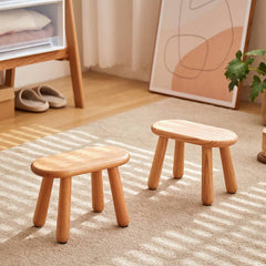 Elegant Handmade Stool in Rich Wood Colors: Red Oak, Cherry, Black Walnut hykmq-781