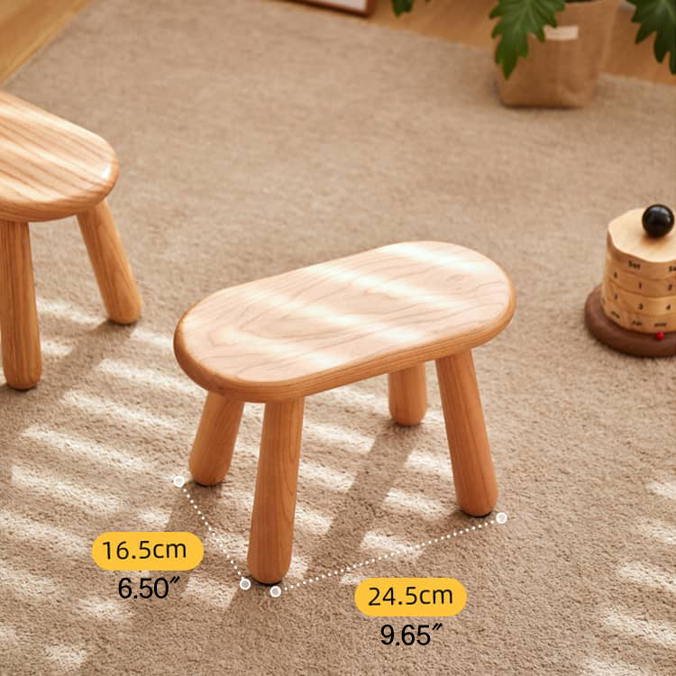 Elegant Handmade Stool in Rich Wood Colors: Red Oak, Cherry, Black Walnut hykmq-781