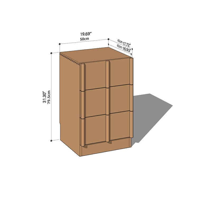 Stunning Cherry Wood Natural Cabinet | Premium Quality Plywood Construction hykmq-782