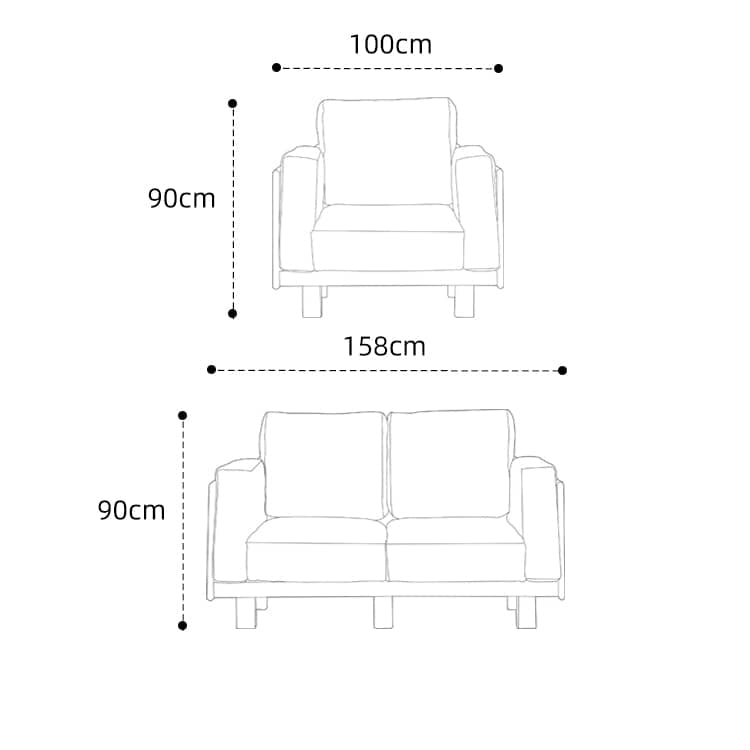 Luxurious Off White Sofa with Natural Cherry Wood Accents - Comfortable Cotton, Down, Foam & Faux Leather Upholstery hykmq-784