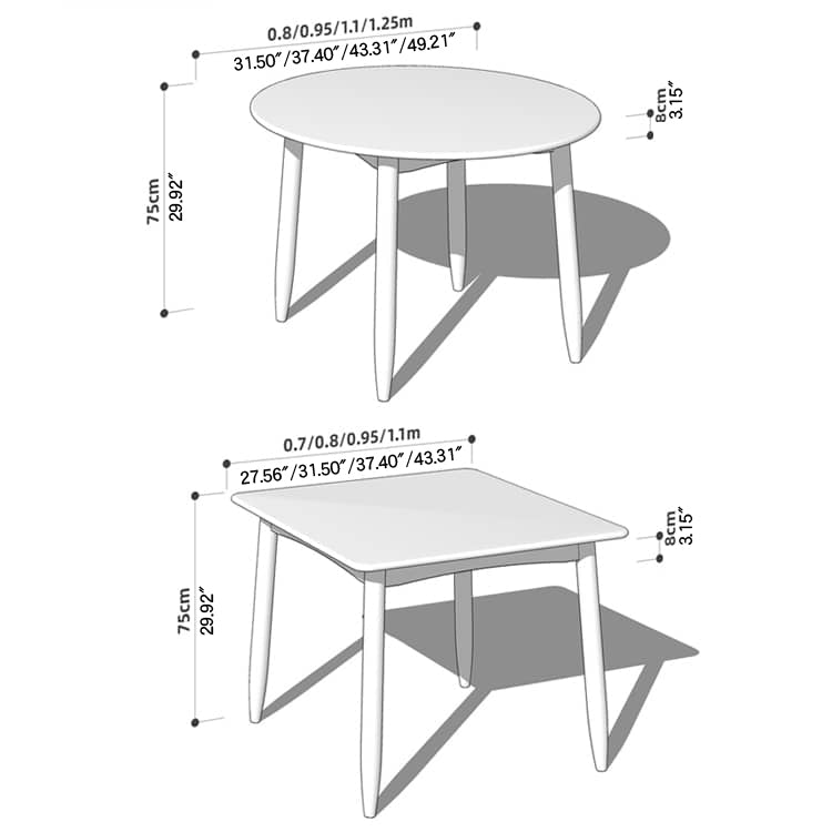 Rectangular Cherry Wood Dining Table with Marble Top for 6 Seaters hykmq-787