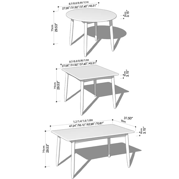 Round Dining Table with Marble Top & Cherry Wood Frame for 4-6 Seaters hykmq-788