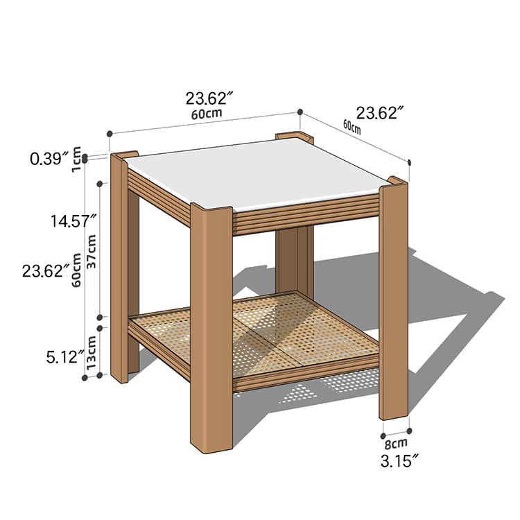 Wooden Square and Rectangular Coffee Table Collection : Modern Design for LIvingroom Space hykmq-791