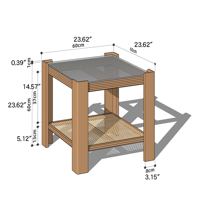 Wooden Square and Rectangular Coffee Table Collection : Modern Design for LIvingroom Space hykmq-791