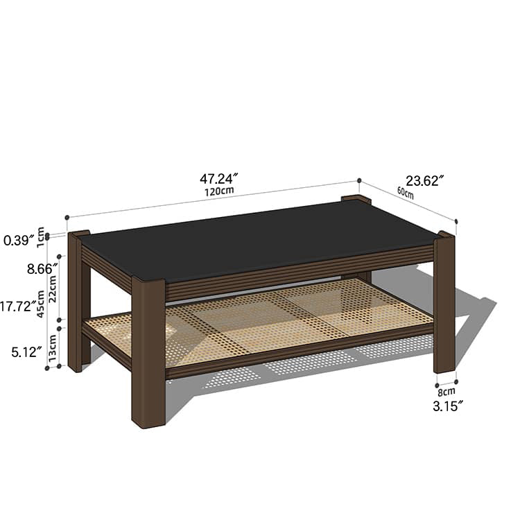 Wooden Square and Rectangular Coffee Table Collection : Modern Design for LIvingroom Space hykmq-791