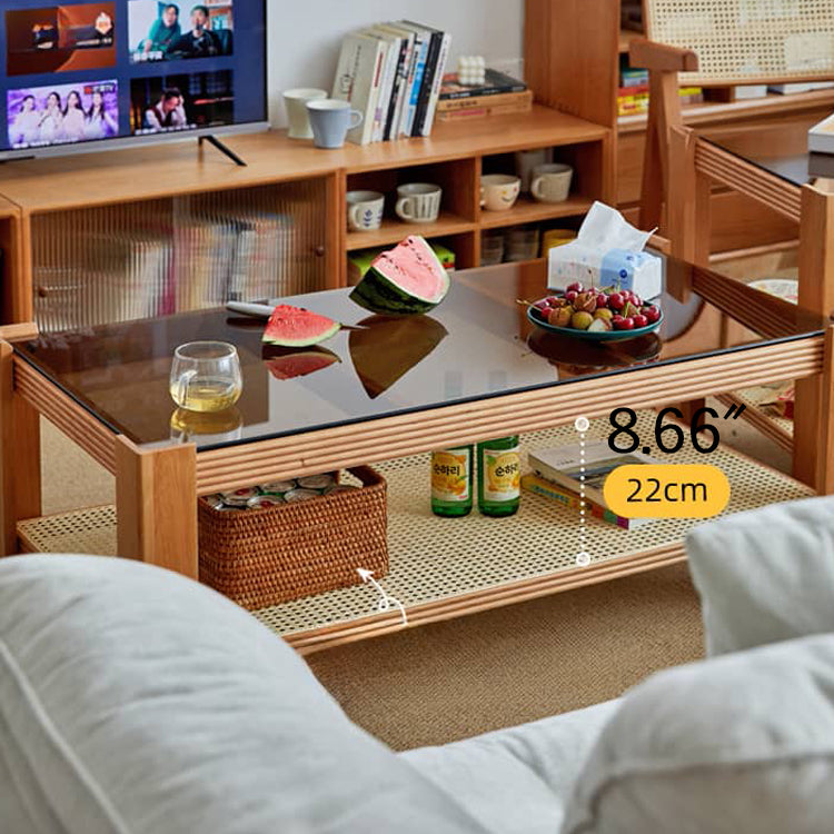 Wooden Square and Rectangular Coffee Table Collection : Modern Design for LIvingroom Space hykmq-791