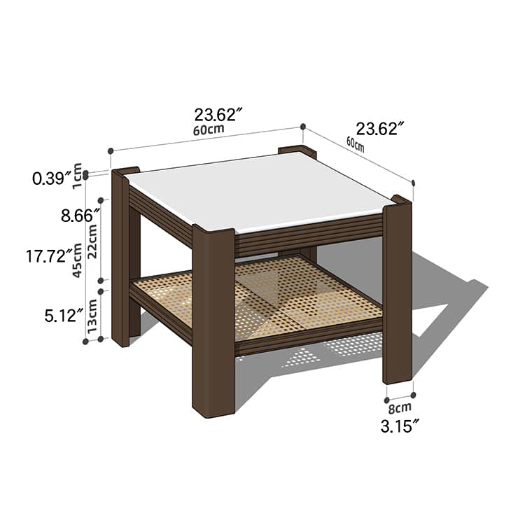 Wooden Square and Rectangular Coffee Table Collection : Modern Design for LIvingroom Space hykmq-791