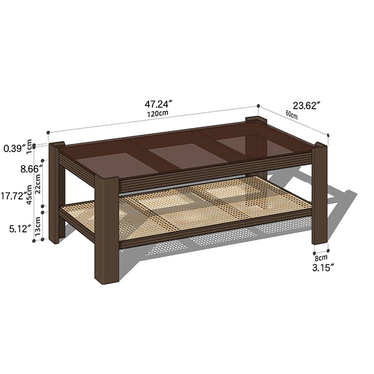 Wooden Square and Rectangular Coffee Table Collection : Modern Design for LIvingroom Space hykmq-791