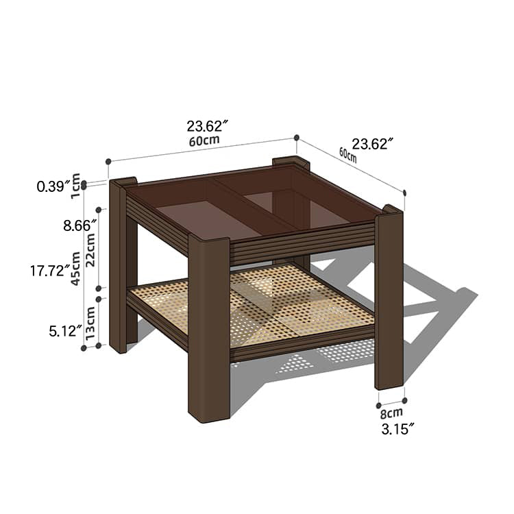 Wooden Square and Rectangular Coffee Table Collection : Modern Design for LIvingroom Space hykmq-791