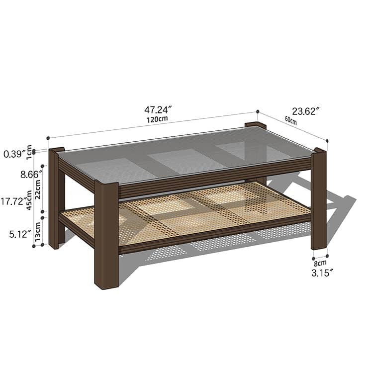 Wooden Square and Rectangular Coffee Table Collection : Modern Design for LIvingroom Space hykmq-791