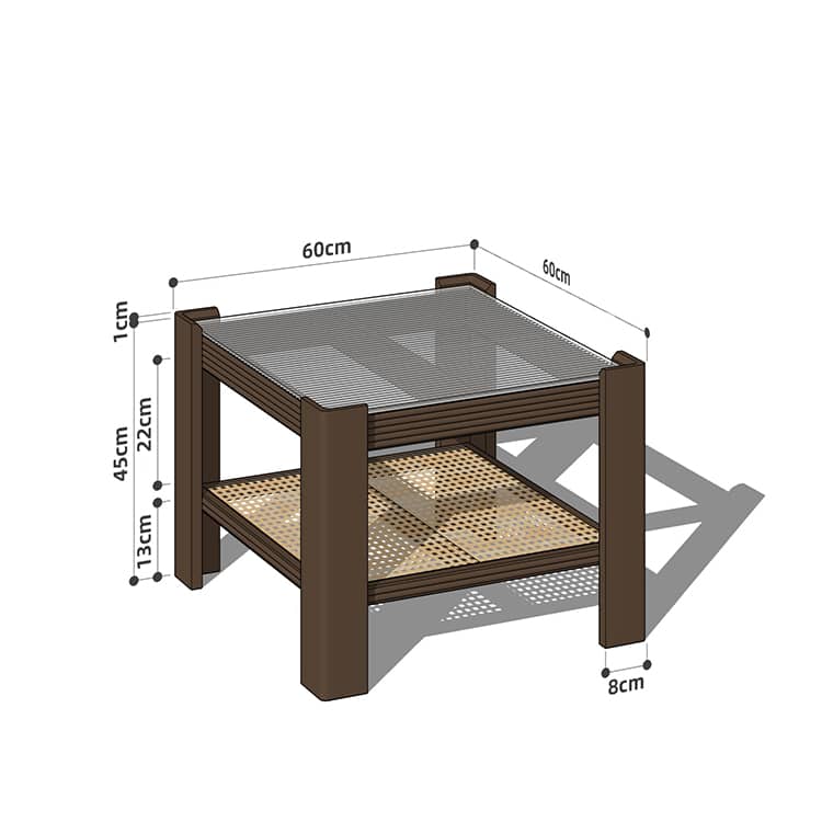 Wooden Square and Rectangular Coffee Table Collection : Modern Design for LIvingroom Space hykmq-791