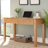 Rectangular Oak Wood Desk with Drawers for Storage Office Computer Desk hym-1530