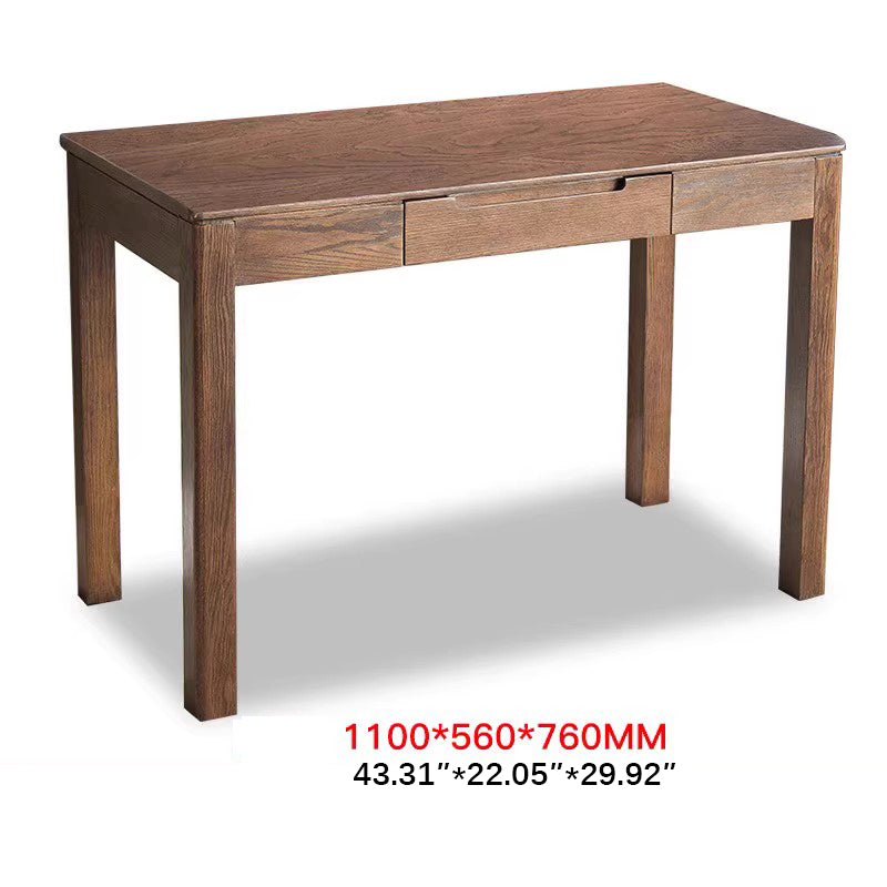 Rectangular Oak Wood Desk with Drawers for Storage Office Computer Desk hym-1530