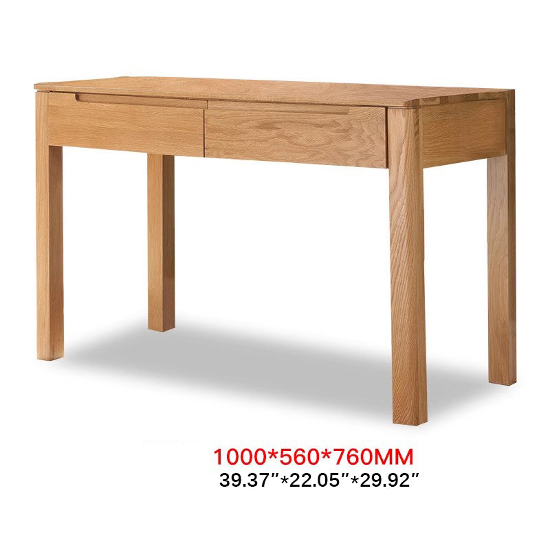 Rectangular Oak Wood Desk with Drawers for Storage Office Computer Desk hym-1530