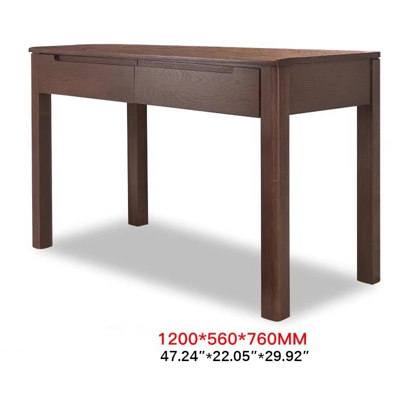 Rectangular Oak Wood Desk with Drawers for Storage Office Computer Desk hym-1530