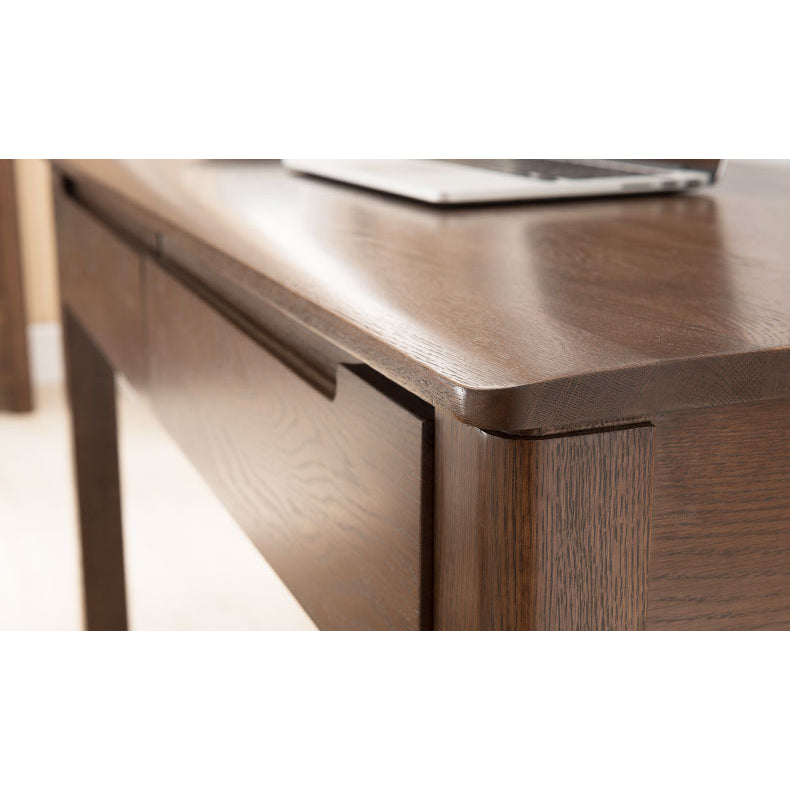 Rectangular Oak Wood Desk with Drawers for Storage Office Computer Desk hym-1530