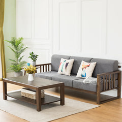 Multi-Color Oak Wood Sofa with Cushion Upholstery - Multi-Size Design for Living Room hym-1531