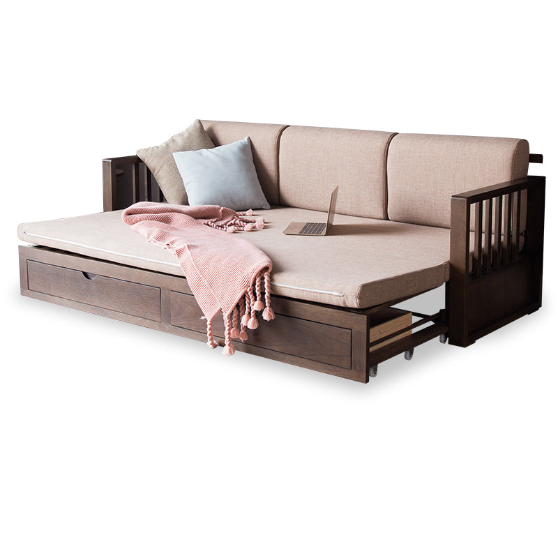 Multi-Color Oak Wood Sofa with Cushion Upholstery - Multi-Size Design for Living Room hym-1531