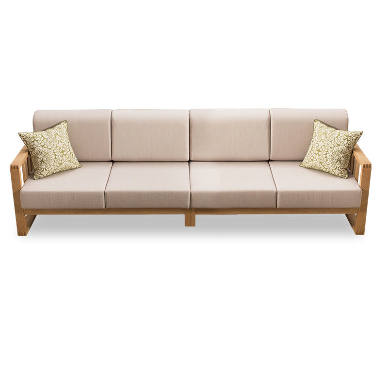 Multi-Color Oak Wood Sofa with Cushion Upholstery - Multi-Size Design for Living Room hym-1531