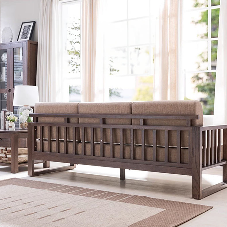 Multi-Color Oak Wood Sofa with Cushion Upholstery - Multi-Size Design for Living Room hym-1531