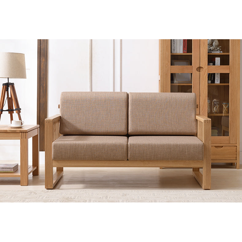 Multi-Color Oak Wood Sofa with Cushion Upholstery - Multi-Size Design for Living Room hym-1531