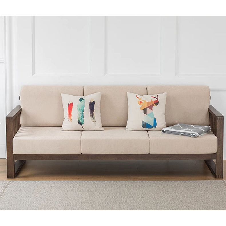 Multi-Color Oak Wood Sofa with Cushion Upholstery - Multi-Size Design for Living Room hym-1531