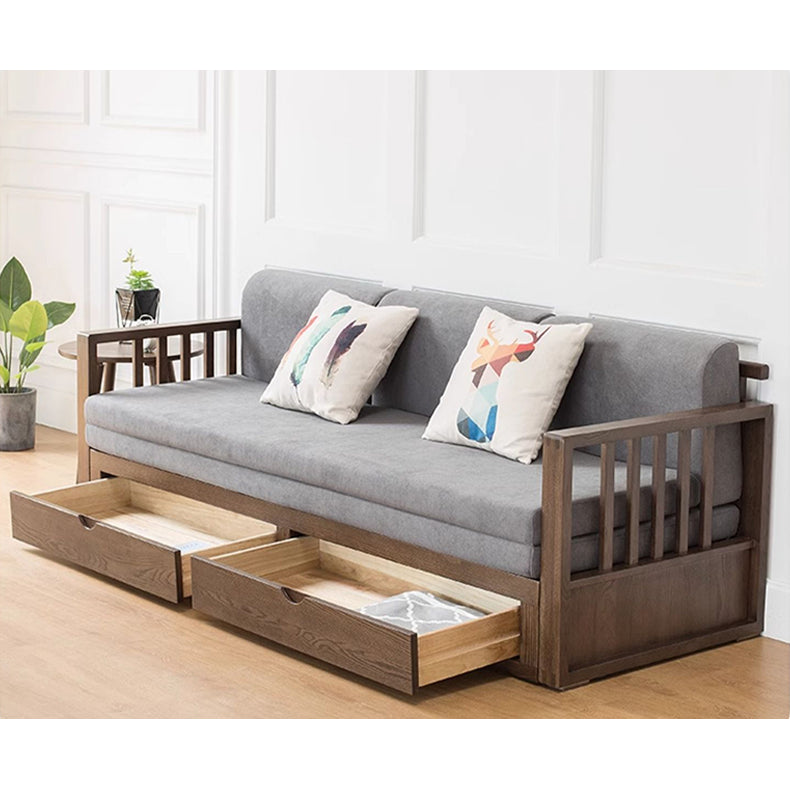 Multi-Color Oak Wood Sofa with Cushion Upholstery - Multi-Size Design for Living Room hym-1531