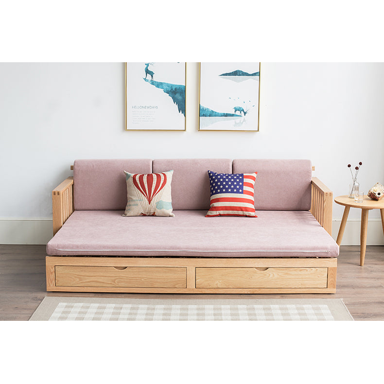 Multi-Color Oak Wood Sofa with Cushion Upholstery - Multi-Size Design for Living Room hym-1531