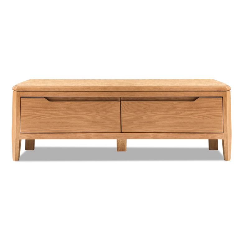 Stunning Brown Oak TV Cabinet - Natural Wood Finish for Elegant Living Rooms hym-1532