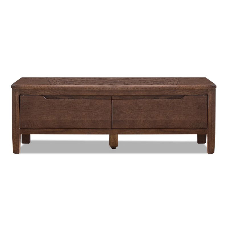 Stunning Brown Oak TV Cabinet - Natural Wood Finish for Elegant Living Rooms hym-1532