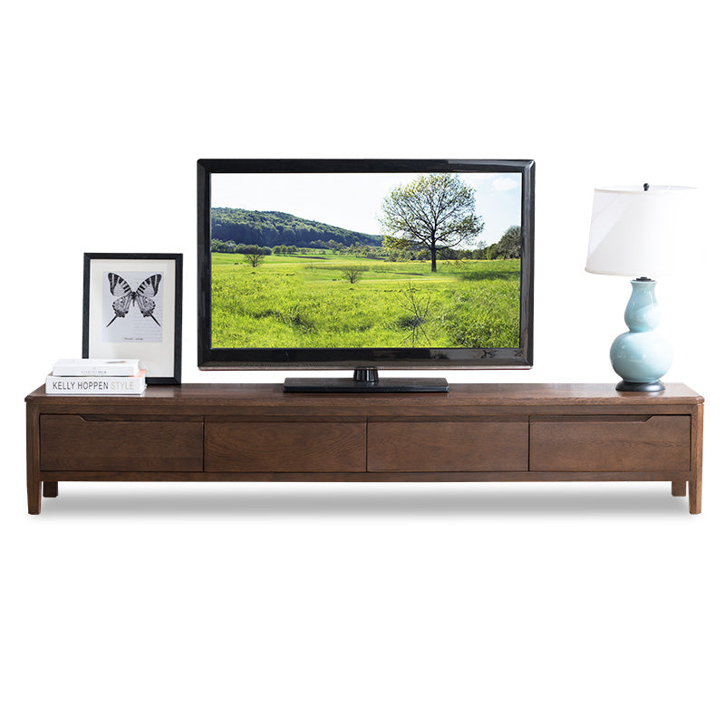 Stunning Brown Oak TV Cabinet - Natural Wood Finish for Elegant Living Rooms hym-1532