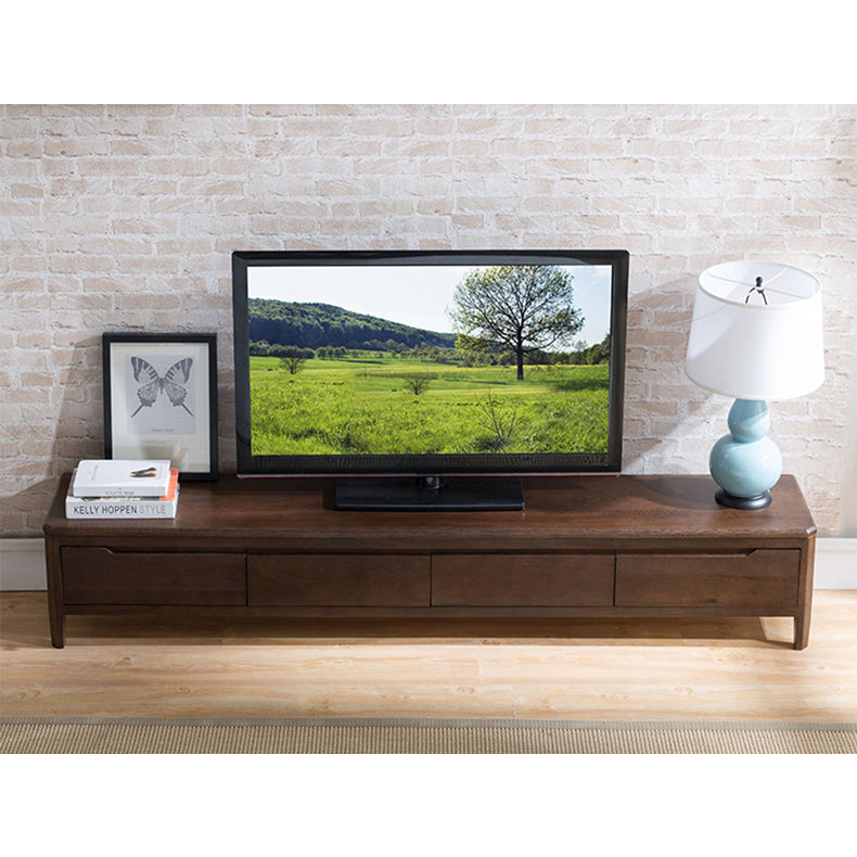 Stunning Brown Oak TV Cabinet - Natural Wood Finish for Elegant Living Rooms hym-1532