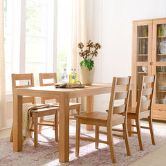 Rectangular Oak Wood Dining Table for 6-8 Seaters in Large hym-1534