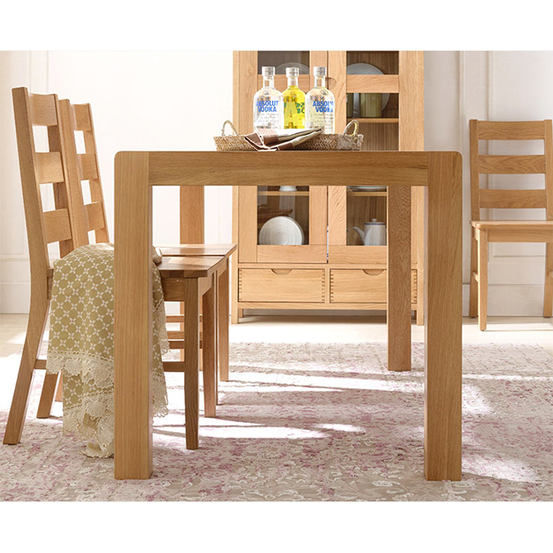 Rectangular Oak Wood Dining Table for 6-8 Seaters in Large hym-1534