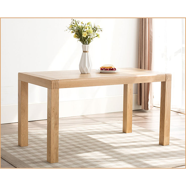 Rectangular Oak Wood Dining Table for 6-8 Seaters in Large hym-1534